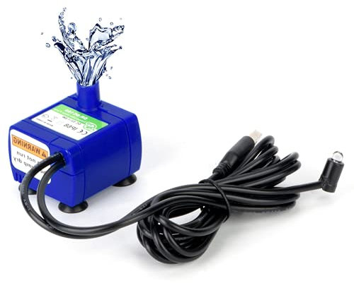 Pompa Alternativa per Fontanella per Gatti, Pompa ad Acqua Sommergibile Fontana con Luci a LED, Pompa di Ricambio per Fontana Animali Domestici