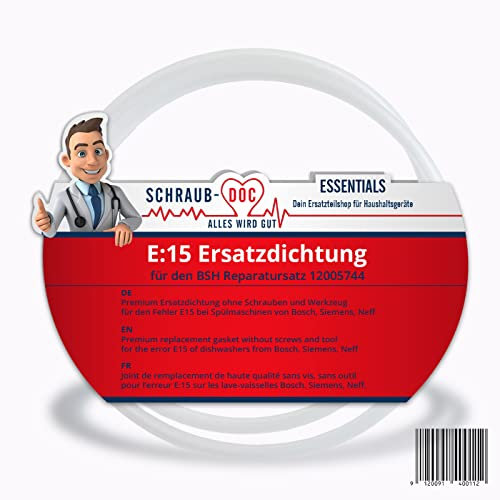 Premium Ersatzdichtung für Pumpentopf für Spülmaschinen von Bosch, Siemens, Neff - 182mmØ ohne Werkzeug und Zubehör