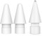 BEAUDOM Lot de 3 pointes Apple Pencil pour Apple Pencil 2e et 1e génération - 2 pointes de rechange ultra sensibles pour Apple Pencil + 1 pas d'usure - Contrôle précis - Pointe fine - Blanc