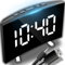 Retoo Wecker Digital LED Uhr Tischuhr Ticken Laut Alarm Snooze Spiegel Reisewecker Temperaturanzeige Batteriebetrieben HausNachttisch Schlafzimmer Büro Kinder Große Anzeige Schwarz