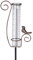 Venniy Regenmesser für den Außenbereich, 17,8 cm, Glas-Regenmesser mit Metallpfahl, dekorativer Vogel-Regenmesser für Hof, Garten, Rasen-Dekoration