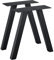 [en.casa] Tischbeine Mariager Möbelfüße 2 Stück Tischgestell für Sitzbank Couchtisch Metall Schwarz 2 x Tischfüße 42 x 40 cm Bankgestell Stahl