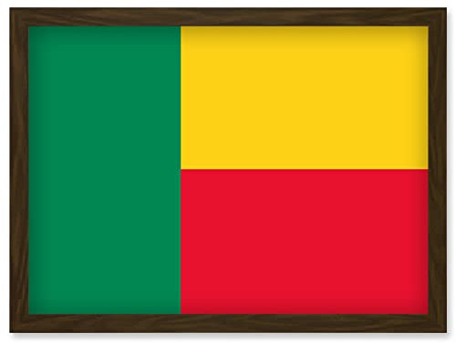 Artery8 Benin National Flag Patriotic Vexillology World Flags Country Region Poster Artwork Framed Wall Art Print A4