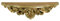 Biscottini Barockregal 44 x 14 x 13 cm | Antikgold-Regal | Shabby Chic Wandregale | kleine Barockkonsole