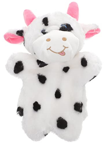 ibasenice 2st Handpuppe Früherziehung Spielzeug Ausgestopftes Tier Baby-handpuppen Welpen Handpuppen Geschichten Erzählende Marionette Marionetten Lamm Plüsch Weiß Niedlich Eltern-Kind