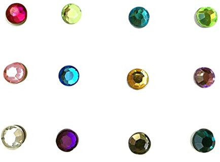 Cabilock 12 Piezas Anillos De Copa De Vino Flautas De Champán Bebida Encanto Marcadores De Copa De Vino De Cristal Marcador De Vidrio Magnético Etiquetas Magnéticas Imán Amuleto