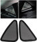 2 Stück Autofenster Sonnenschutz für Tesla Modell 3 X Y Sonnenschutz Zubehör Dreieck Schutz Modell DREI Matte Blind Heckscheibe Netzabdeckungen (Triangle) (Für Model 3)