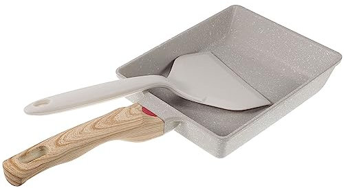 Luxshiny 1 Juego Sartén De Piedra Médica Cacerola Freidora De Sartén Para Cocinar Sartén Japonesa Tamagoyaki Sartén Para Asar Freír Rollos De Huevo Gel De Sílice Plato De Tortilla