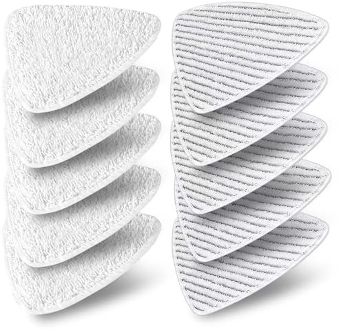 YANGYUQI 10 Stück für Vileda Steam Plus Dampfreiniger Ersatzbezüge, für Vileda Dampfreiniger Ersatzbezug aus Mikrofaser, für Vileda Dampfreiniger Ersatzbezüge, Maschinenwaschbar (Ersatzpads alt)