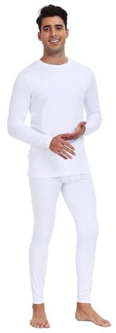 North Bund Thermounterwäsche Herren Set Leichtgewic Funktionsunterwäsche Skiunterwäsche Innenfleece Thermo Unterwäsche Winter Sehr Thermowäsche Thermounterhose Wärme Skifahren Wandern 160g L