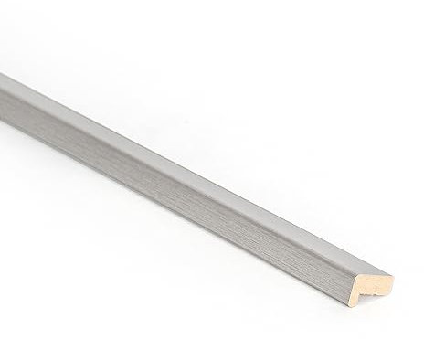 Bildershop-24 3er Set Abdeckleiste für Wandpaneele Dekowa in Edelstahl 252 x 2,3 x 1,5 cm