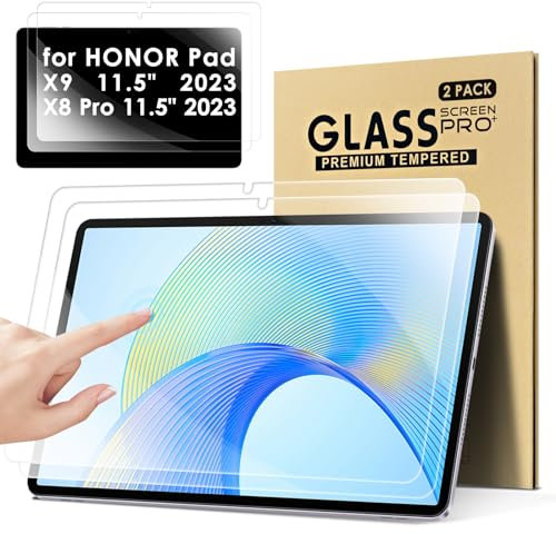 KATUMO【2 Pack Screen Protector For HONOR Pad X9 / X9a 11.5 inch HD Clear Scratch Resistant Tempered Glass Film for HONOR Pad X9 / X9a 11.5 inch