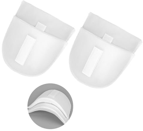 COMNICO Schulterpolster zum Nähen von Schultern, 2 Paar Dicke 1,5 cm Schwamm Atmungsaktiv Set-In-Pads Schräge Hohe Niedrige Schultern Nähzubehör für Damen und Herren, Blazer, Anzug, T-Shirt