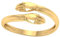 AngelGold Moderner Freundschaftsring, Handschlag, aus 585er Gold (585er Gelbgold)