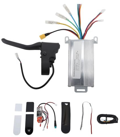 BuyWeek Elektroroller Controller Dashboard Kit für Xiaomi M365, 36V 350W E-Scooter Motor Controller Armaturenbrett Bremshebel Dashboard Abdeckung Kit