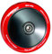 Chilli Pro Scooter Zero V2 Hollowcore Stunt-Scooter Ersatzrad Rolle 120mm I Trick I Tret I Roller I Wheel mit Kugellager Schwarz Pu Rot transparent