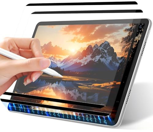 IVEOPPE 2 pellicole magnetiche di carta per iPad Air 11 pollici M2 (2024) – Pellicola protettiva opaca, scrittura sensibile, disegno rimovibile e riutilizzabile
