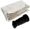 Tecplast Pack Toile Pergola Blanc Crème 3x4 m + Sandow Noir 20m - Bâche Pergola prête à Poser LP506PR Garantie 5 Ans