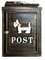 Cassetta delle lettere Villa cassetta delle lettere antipioggia vecchia cassetta delle lettere inglese per esterni cassetta delle lettere creativa (oro antico)