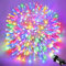 FFZZKJ Christmas Lights Timer 8 Modes Plug in 66Ft 200 LED Fairy Lights Indoor/Outdoor Waterproof for Christmas Decorations, Bedroom, Gazebo, Garden, Multi-Coloured