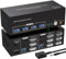 VPFET 8K Displayport KVM Switch 2 Computer 3 Monitore 4K144Hz 8K60Hz Triple Monitor KVM Switches DP 1.4 witch 4 USB 3.0 für 2 PC Share 3 Monitore mit DC12V Adapter und 2 USB 3.0 Kabel