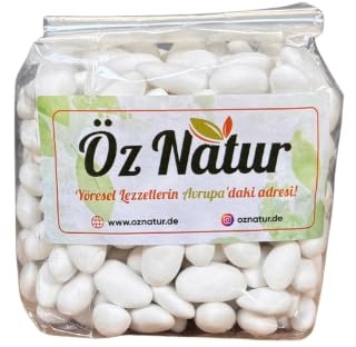 Öz Natur | Weiße Mandeln Dragees, Zuckerdragees mit ganzen Mandeln 500g