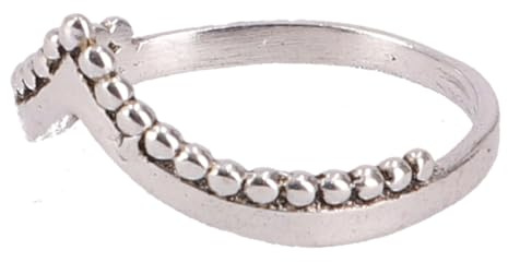 GURU SHOP Filigraner Messing Modeschmuck Ring, Wishbone-Design, elegant | Elegantes Accessoire für Unisex, zeitloser Look, langlebiges Material, perfekte Passform, ideal für jeden Anlass.