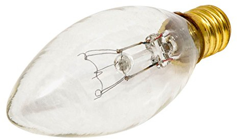Bulbrite Incandescent B8 Candelabra Screw Base (E12) Light Bulb, 15 Watt, Clear