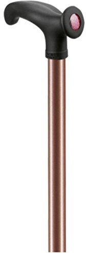 Leichtmetallstock anatomischer Griff Links metallic Bronze Gehstock