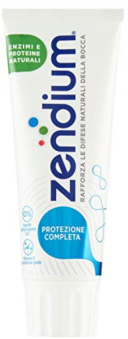 Zendium Zahnpasta für vollständigen Schutz, natürliche antibakterielle Wirkung, stärkt die natürlichen Abwehrkräfte des Mundes, 75 ml