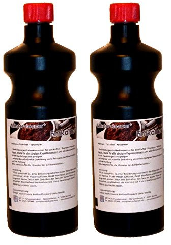 Mastercleaner Premium Entkalker Konzentrat für Kaffeevollautomaten, Siebträger, Kaffeeautomaten Kapsel und Pad Maschine geeignet für alle Marken 2 * 1 Liter