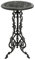 aubaho Gartentisch Eisen 72cm Tisch Beistelltisch Antik-Stil Farbe Silber-schwarz
