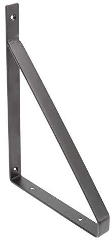 GTV Regalträger 30x22 cm I Schwarz matt I Retro Industrial Metall Wandträger I Regalhalter für Wandregal I PP-GINO-20M