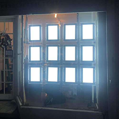 Caja de luz de cristal acrílico con retroiluminación LED para colgar en la ventana del inmueble