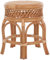 Korb-Outlet Stabiler Rattanhocker 5 Beine Sitzhocker/Rattan Hocker Blumenhocker Beistell Hocker Fußhocker Pflanzhocker (Terracotta)