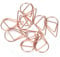 Büroklammer Set - 100pcs Kleine Büroklammern Wassertropfen Papierklammern 1.5x2.5cm Waterdrop Geformt Lesezeichen Retro-Design Metall Schreibwaren für Schule und Büro (Roségold)
