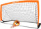 Happy Jump Fußballtor 3x2.2FT, 4x3FT, 5x3.6FT, 7x5FT Pop-Up Fußballtraining für den Garten (6x3 FT- Orange) -1 PC