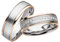 JC Trauringe Silber 925 Paarpreis Eheringe Rotgold Weißgold Plattiert 6,0 mm breit I Partnerringe mit Gravur in edler Schatulle I 2 Hochzeitsringe Herrenring ohne & Damenring mit Steinen I LC127-1-P