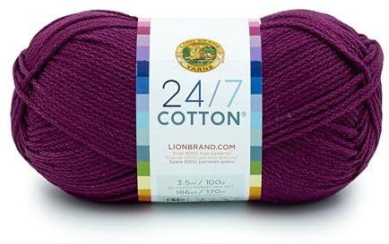 Lion Brand 24/7 Cotton Yarn-Beets 761-146