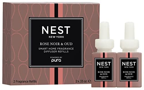 NEST Fragrances Smart Home Fragrance Diffuser Refill, Set of 2, Rose Noir & Oud