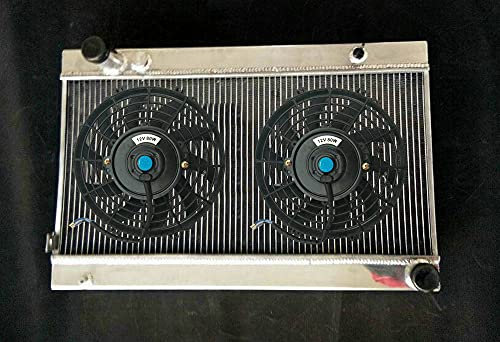 Radiador de aluminio + ventiladores para 308 GTB 1975-1980; 308 GTS 1977-1980 3.0L V8 208 Fer-ra-ri