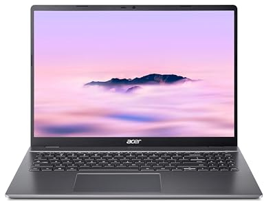 Acer Chromebook CB516-1H-582S Intel Core 5 120U 40,6 cm [16] WUXGA 16 GB LPDDR5-SDRAM 256 GB SSD Wi-Fi 6E [802.11ax] ChromeOS Tedesco Grigio (ACER CB PLUS 516 16IN - WUXGA CORE5 120U 16/256 GB CHROM)