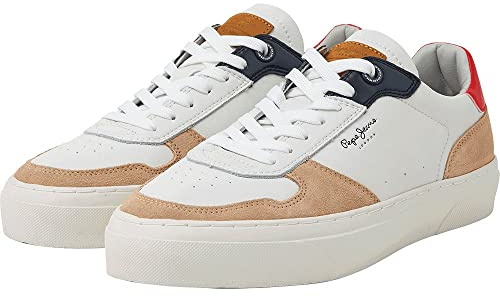 Pepe Jeans Herren Yogi Street 3.0 Sneaker, Tan, 44 EU