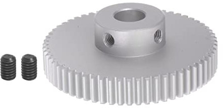 sourcing map Schritt Stirnrad 8mm Bohrung Getriebe 60T Mod 1 Aluminiumlegierung Motorgetriebe für RC Auto Ersatzteile Zubehör Elektrische Schleifer Getriebe Reduktion Getriebe Reduzierer