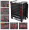 WIDMANN PROFESSIONELLE WERKZEUGE VELUNT Tool Trolley Cabinet with Tools Steel Workshop Storage Chest Carrier ToolBox (TC7-6) (Black)