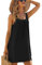 RPAEOY Vestido de Playa para Mujer Sin Mangas Suelto Ropa de Baño Playa Traje de Baño Vestido de Bikini Camisolas y Pareos Sexy Beach Bikini Cover up (Negro,XXL)