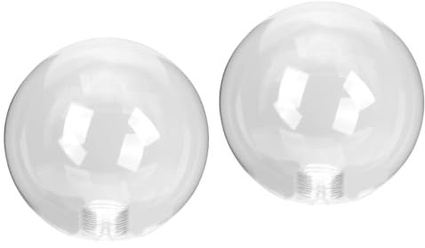 Housoutil 2 Uds Pantalla De Lámpara De Mesa Vintage - Accesorio De Globo De Luz De Cristal - Pantallas Y Globos De Repuesto