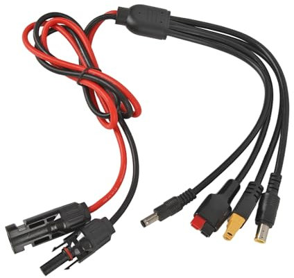 Fyearfly Solar MC_4 Zu Anderson Kabel, 1M Solarstecker Zu Anderson/Xt60/7909 Adapterkabel, PV-Batteriepacks Verbindungsleitung, Für Wohnmobile, Camping, Solarpanel