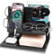 Docking station in legno per telefono cellulare, docking station per telefono, portachiavi, organizer per orologi, scrivania in legno per iPad, regalo per papà, marito, compleanno, Natale (Nero 2)