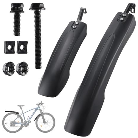 Yulokdwi Fahrradschutzbleche | Verbreiterte hintere Kotflügel - Fahrrad-Spritzschutz für die meisten gängigen Fahrräder, Fahrrad-Regenschutz für, Rennrad, Mountainbike